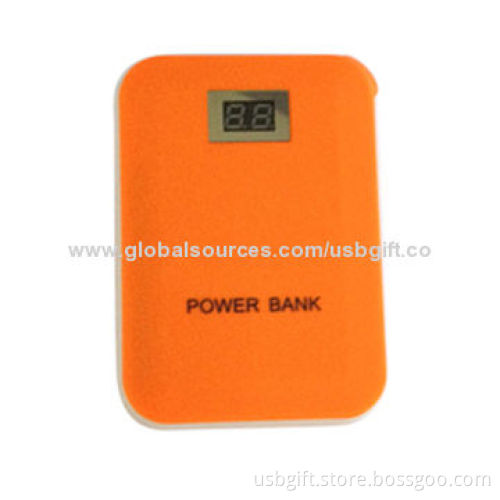 5,200mAh Power Bank/External Battery Charger with LCD Display and LED Torch